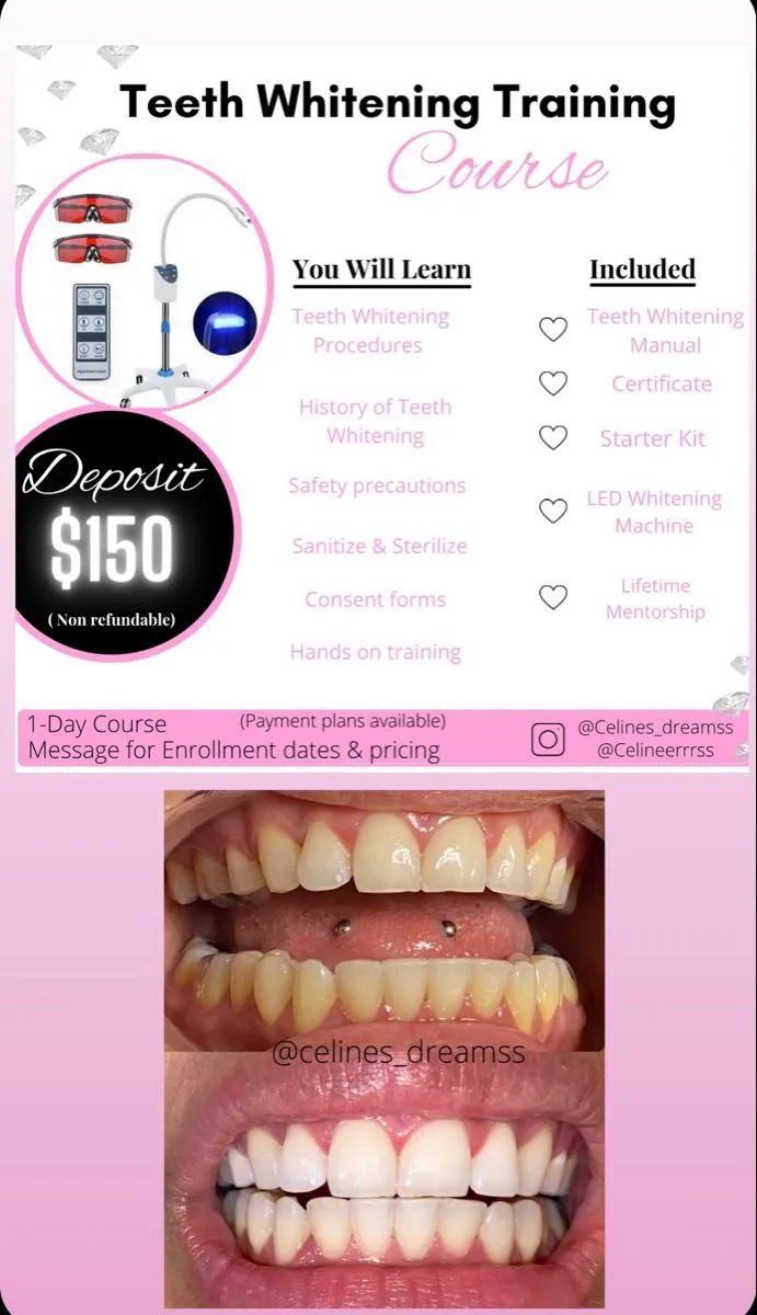 28131 cosmetic teeth whitening course benefit 5